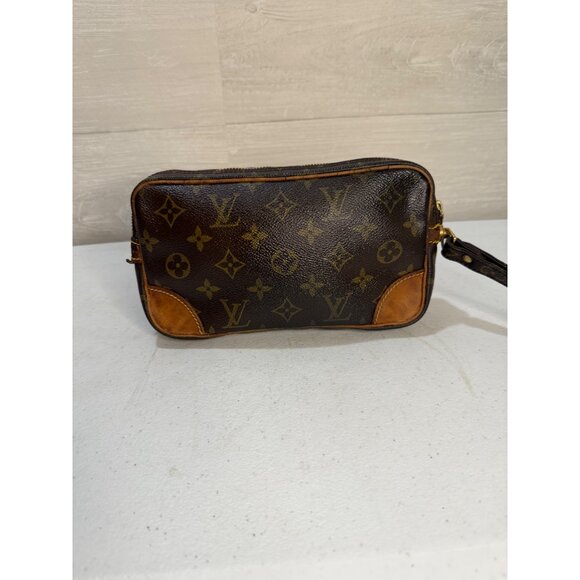 Authentic Louis Vuitton Monogram Canvas Trocadero 23 Crossbody Bag Vintage Brown - Picture 8 of 8